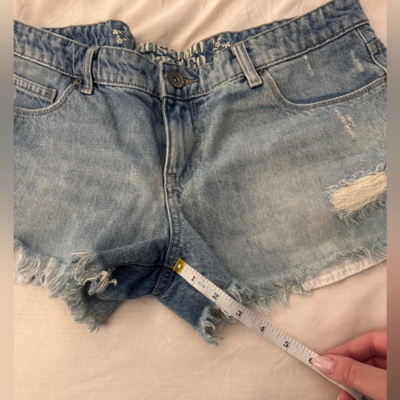 Women's Blue Denim Shorts - Picture 5 of 6